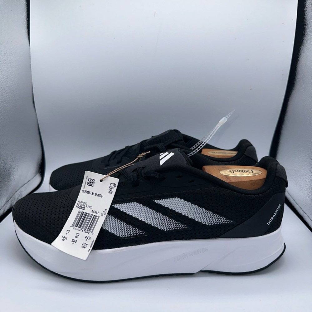 Size 10.5 - Adidas Men’s Duramo SL Wide Black White